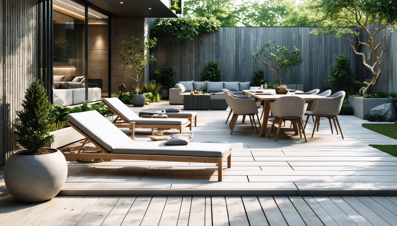d&eacute;couvrez des id&eacute;es inspirantes pour am&eacute;nager une terrasse moderne, alliant confort, style et fonctionnalit&eacute; pour profiter pleinement de votre espace ext&eacute;rieur.