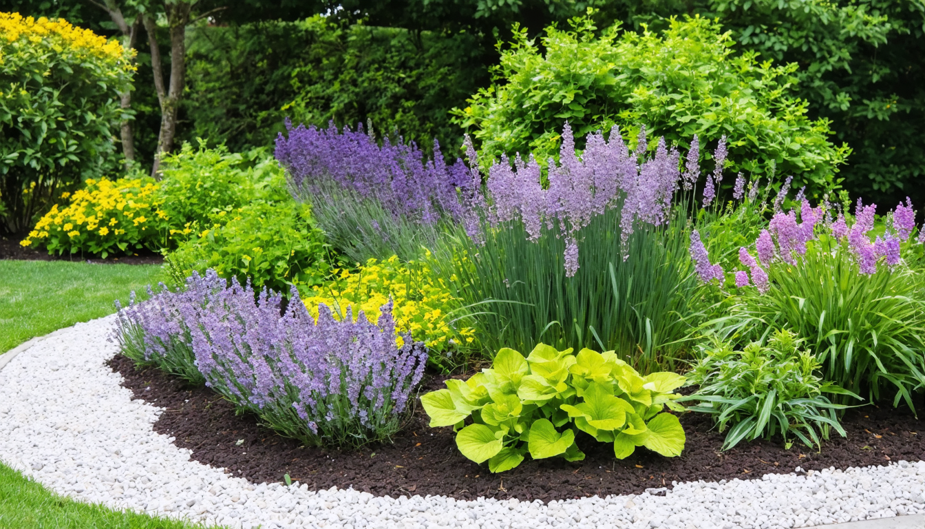 d&eacute;couvrez nos astuces pour cr&eacute;er un jardin sans entretien ou presque, alliant &eacute;l&eacute;gance et simplicit&eacute; pour un espace vert facile &agrave; vivre toute l'ann&eacute;e.